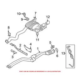 BMW Exhaust Sealing Ring 18117553130